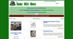 Desktop Screenshot of cedarmillnews.com