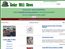 Tablet Screenshot of cedarmillnews.com